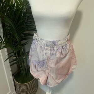 Athleta Pastel Tie-Dye Shorts